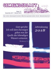 Gemeindeblatt Neukematen // Ausgabe 151