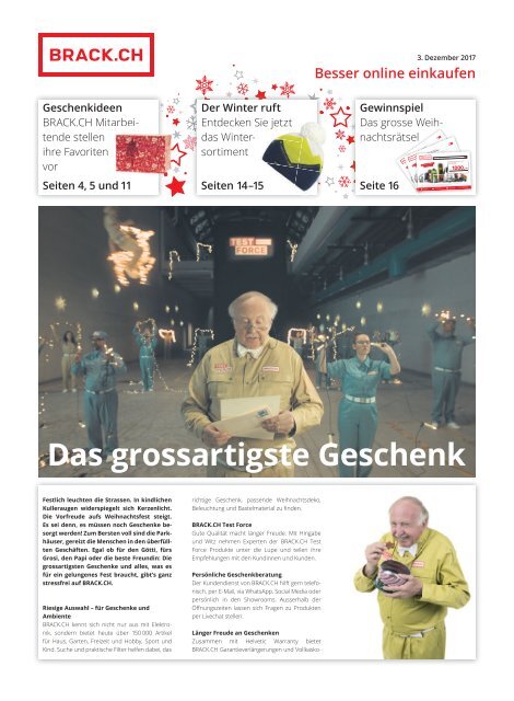 BRACK.CH Sonderbund Sonntagsblick Dezember 2017