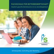 Broschüre des Fachschule für Wirtschaft 