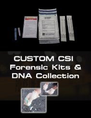CUSTOM CSI Forensic Kits & DNA Collection