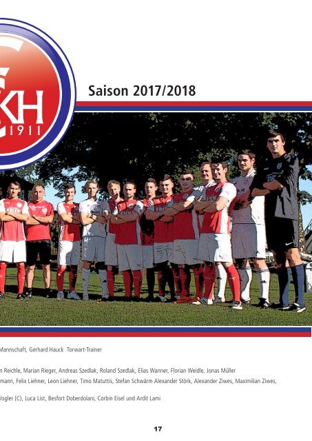FCKH19elf • № 08 • Saison 2017/18
