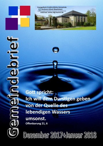 Gemeindebrief Dezember und Januar 2017