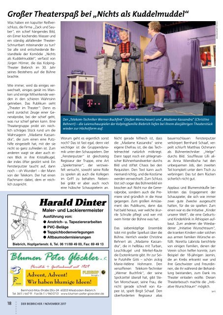 DER BIEBRICHER, Nr. 312, November 2017