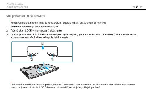 Sony VPCF13B4E - VPCF13B4E Mode d'emploi Finlandais