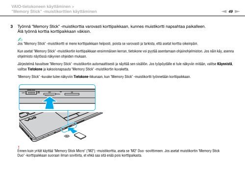 Sony VPCF13B4E - VPCF13B4E Mode d'emploi Finlandais