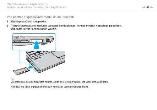 Sony VPCF13B4E - VPCF13B4E Mode d'emploi Finlandais