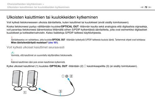 Sony VPCF13B4E - VPCF13B4E Mode d'emploi Finlandais