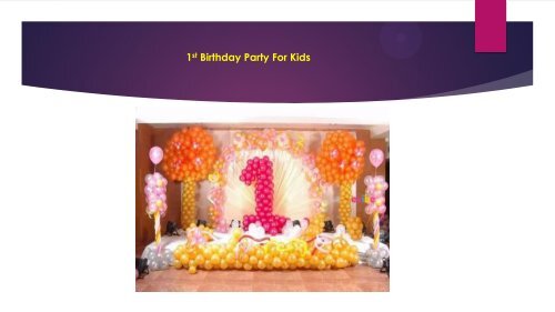Birthday Party for Kid with Birthday Party Organisers