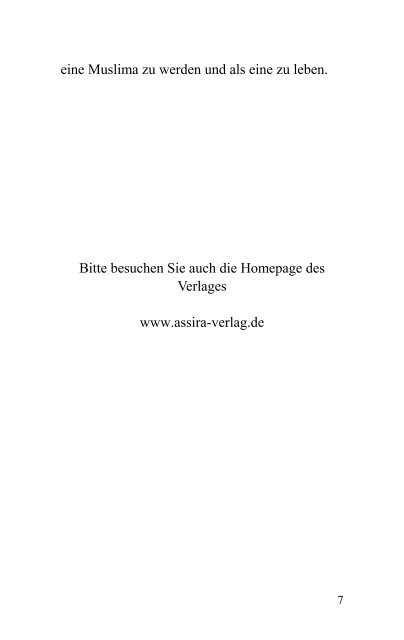 Leseprobe "Wie das Licht des Islam in mein Leben kam" von Fatima Asahraa