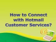 How  to  Connect  with  Hotmail  Customer  Services?