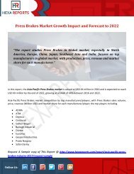 Press Brakes Market Growth Impact and Forecast to 2022