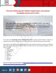 Pressure Reducing Valve Market Applications, Investment Feasibility & Forecast to 2022