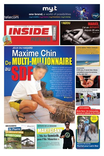 Inside News weekly # No 8 - 23 au 29 Novembre 2017