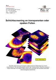 Schichtscreening an transparenten oder opaken Folien