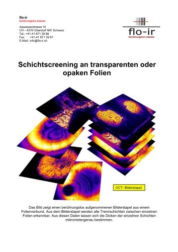 Schichtscreening an transparenten oder opaken Folien