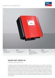 Sunny Boy 3300TL HC - BAUER Solarenergie GmbH