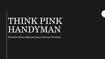 Bathroom Renovations in Melbourne - Think Pink Handyman