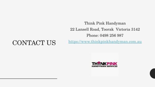 Bathroom Renovations in Melbourne - Think Pink Handyman