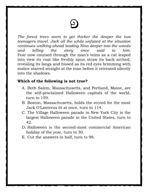 A Trivia Book on Halloween