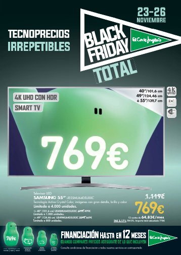 Los Tecnoprecios Black Friday Total hasta 26 de Noviembre 2017