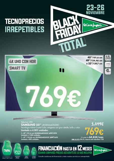 Los Tecnoprecios Black Friday Total hasta 26 de Noviembre 2017