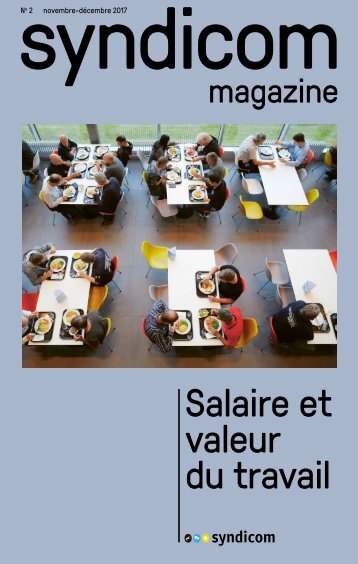 syndicom magazine N° 2 ¦ Salaire et valeur du travail