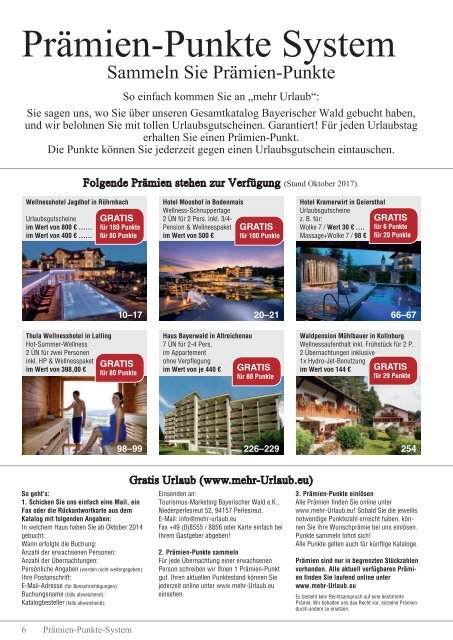 Gesamtkatalog Bayerischer Wald 2018