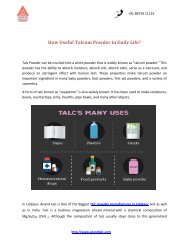 How Useful Talcum Powder in Daily Life