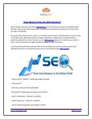 How Much to Pay for SEO Services