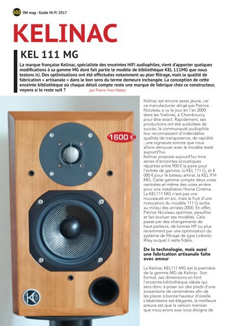 ON mag - Guide Hifi 2017