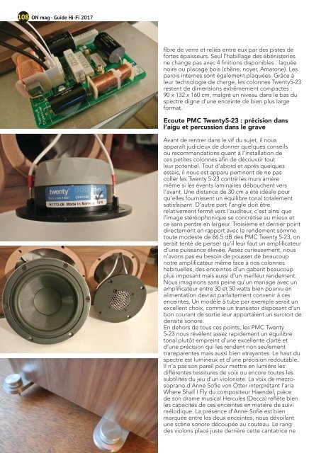 ON mag - Guide Hifi 2017