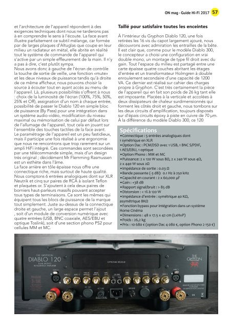 ON mag - Guide Hifi 2017