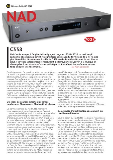 ON mag - Guide Hifi 2017