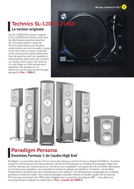 ON mag - Guide Hifi 2017