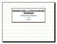 WEDDING CARDS – 5 TYPES OF PRINTING TECHNIQUES