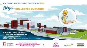 Calendrier des collectes des déchets mardi - 2018