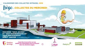 Calendrier des collectes des déchets mercredi - 2018