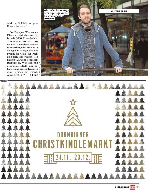 s'Magazin usm Ländle, 26. November 2017