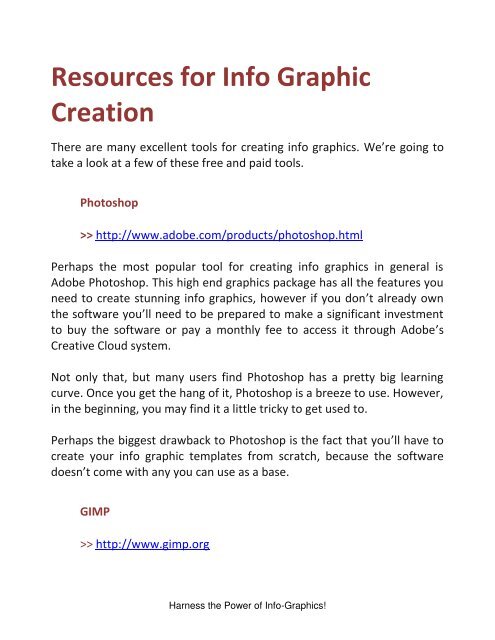 Infographics Guide - How To Use Infographics