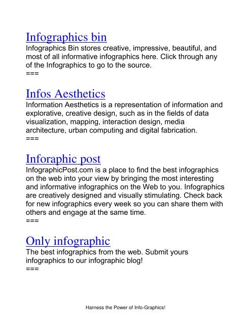 Infographics Guide - How To Use Infographics