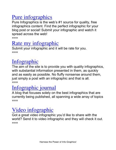 Infographics Guide - How To Use Infographics