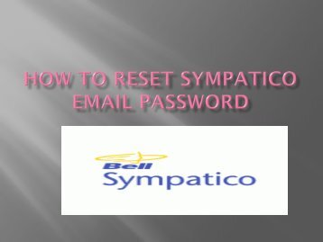 sympatico email password reset