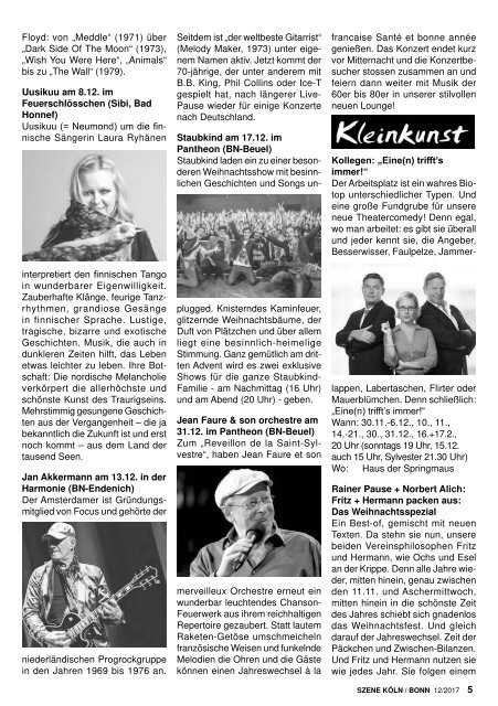 Szene Köln-Bonn, Ausgabe 12.2017