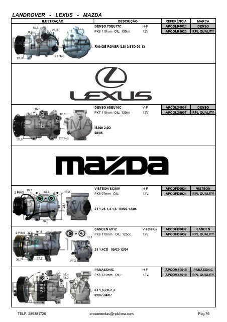 2018' RPL CLIMA CATALOG