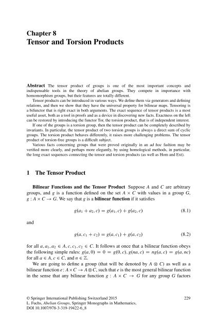 Abelian Groups - László Fuchs [Springer]