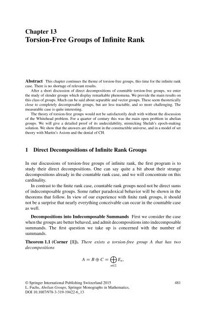 Abelian Groups - László Fuchs [Springer]