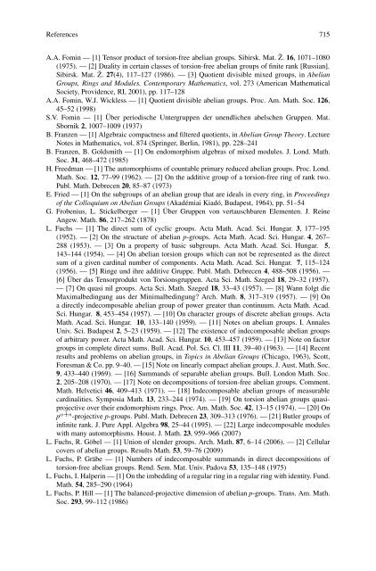 Abelian Groups - László Fuchs [Springer]