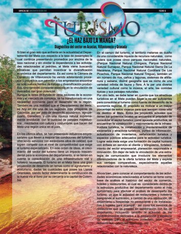 REVISTA PÁGINAS ARTICULO TURISMO