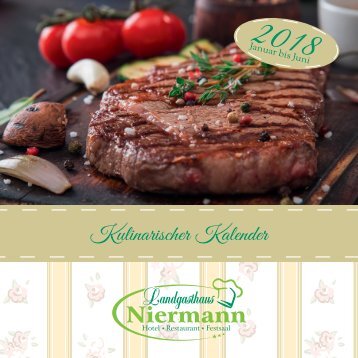 Landgasthaus Niermann - Kulinarischer Kalender 2018 1. Halbjahr