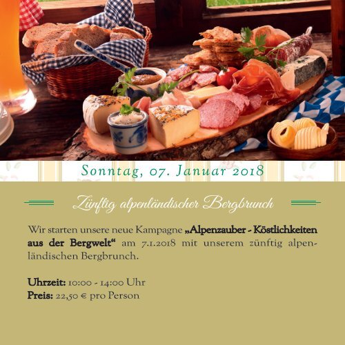 Landgasthaus Niermann - Kulinarischer Kalender 2018 1. Halbjahr